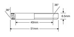 Roulement Enduro ACB 6808 SS - 440c Stainless (Angular Contact) - 40x51x6,5 (36x36°)